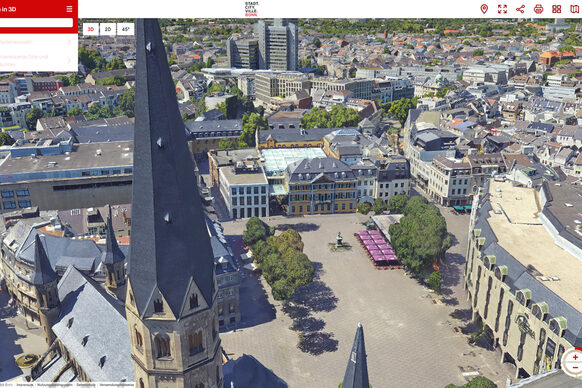 Detailaufnahme 3D-Modell Münsterplatz