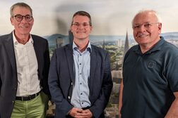 CDO Friedrich Fuß (rechts) mit Guido Blome (links) und Andre Dornbusch-Schwickerath