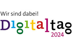 Logo mit buntem Schriftzug Digitaltag 2024