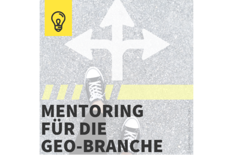 "Mentoring für die Geo-Branche" steht geschrieben.