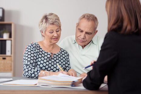 Couple at a consultation