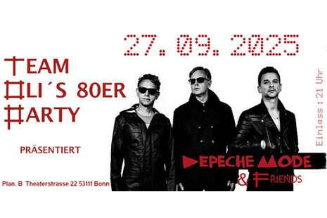 Ulotka na imprezę Depeche Mode & Friends